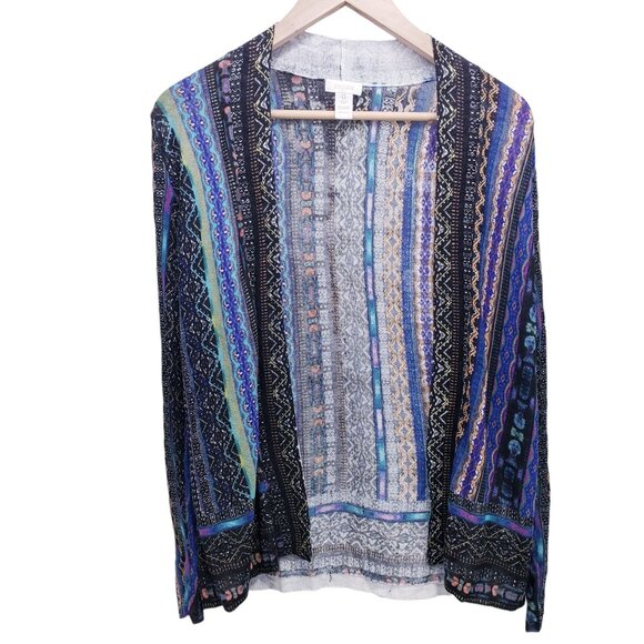 Chico's Lightweight Cardigan Multicolor Women's‎ Size S (4) - Picture 5 of 6